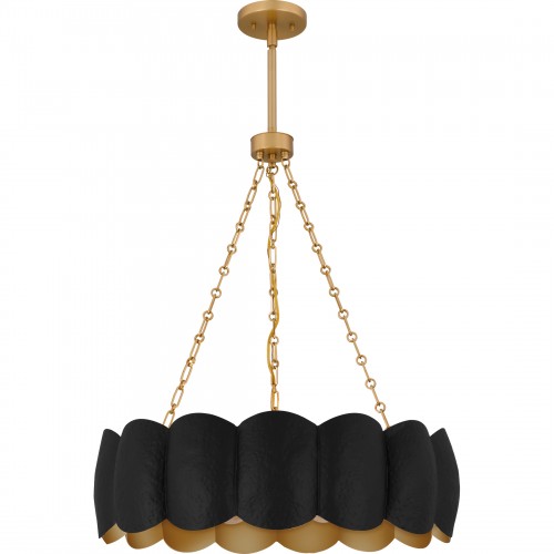 Quoizel Santana 5-Light Matte Black Pendant