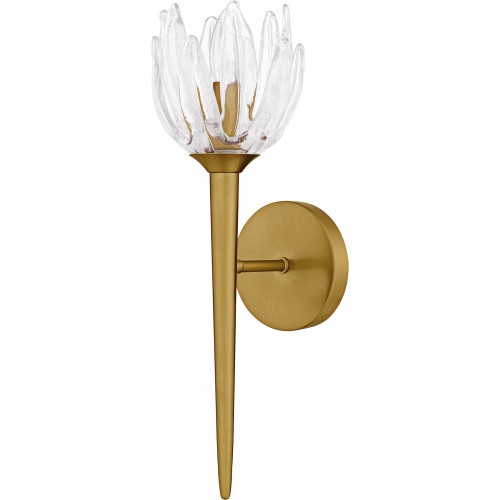Quoizel Shea 1-Light Brushed Gold Wall Sconce
