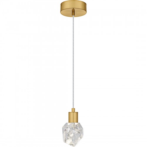 Quoizel Skye Brushed Gold Mini Pendant