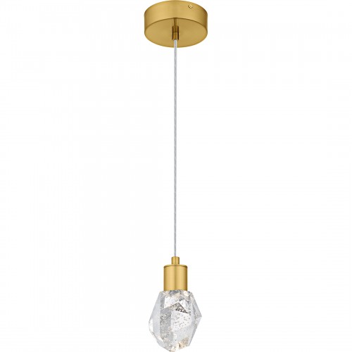 quoizel Skye Brushed Gold Mini Pendant