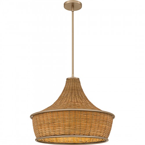 quoizel Solebay 3-Light Bronze Gold Pendant
