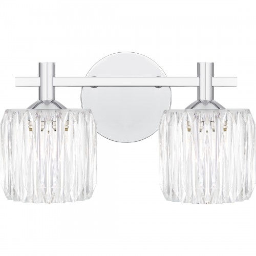 Quoizel Spade 2-Light Polished Chrome Bath Light