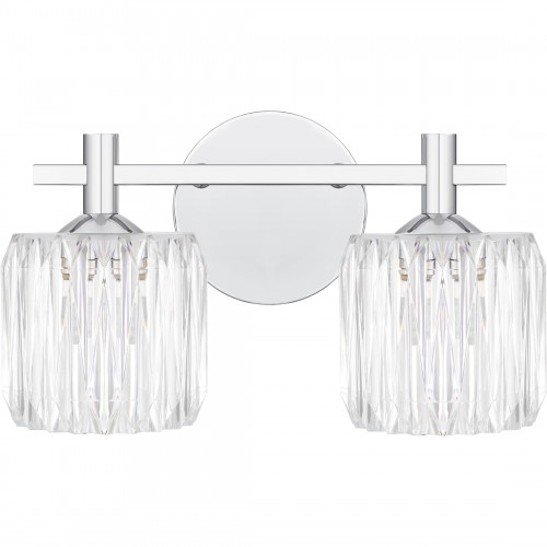 Quoizel Spade 2-Light Polished Chrome Bath Light