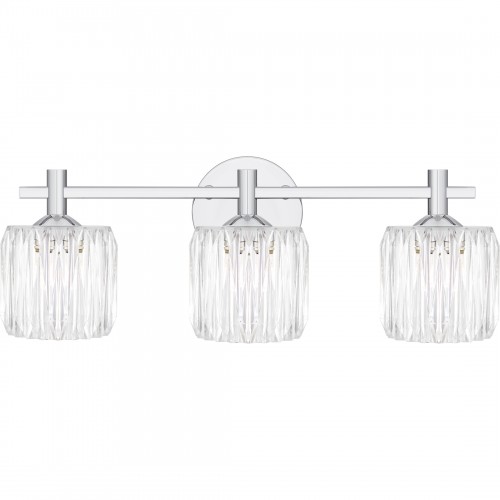 quoizel Spade 3-Light Polished Chrome Bath Light