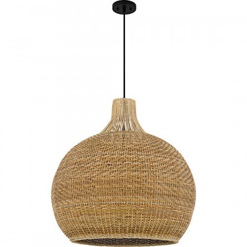 Quoizel Sycamore 4-Light Matte Black Pendant