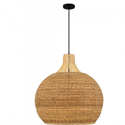 Quoizel Sycamore 4-Light Matte Black Pendant