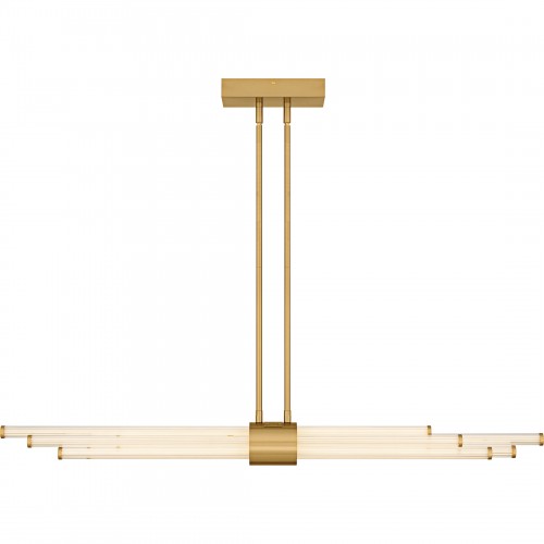 Quoizel Talbott Brushed Gold Linear Chandelier