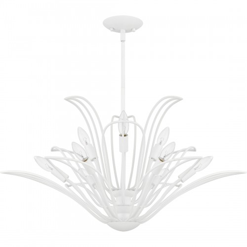 Quoizel Tallulah 9-Light Sand White Chandelier