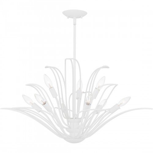 Quoizel Tallulah 9-Light Sand White Chandelier