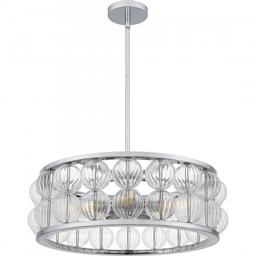 Quoizel Terrarock 5-Light Polished Chrome Pendant
