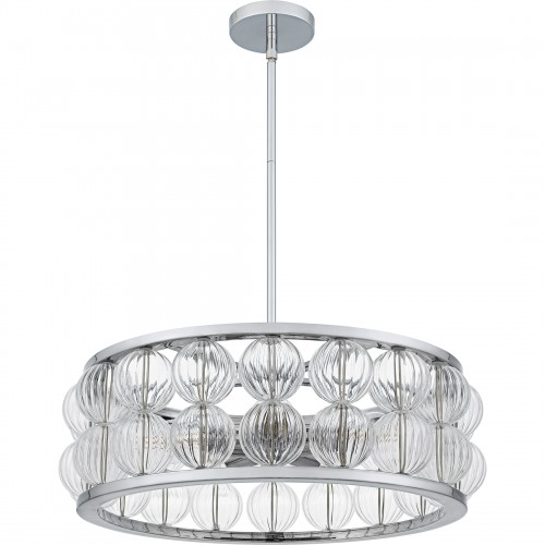 Quoizel Terrarock 5-Light Polished Chrome Pendant
