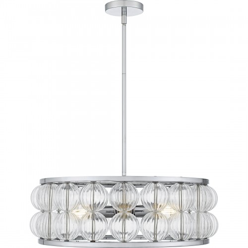 Quoizel Terrarock 5-Light Polished Chrome Pendant