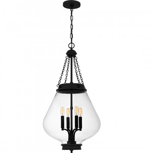 Quoizel Wallace 4-Light Matte Black Pendant