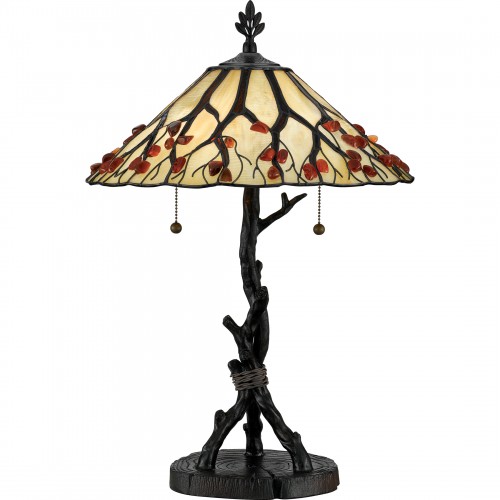 quoizel Whispering Wood Table Lamp