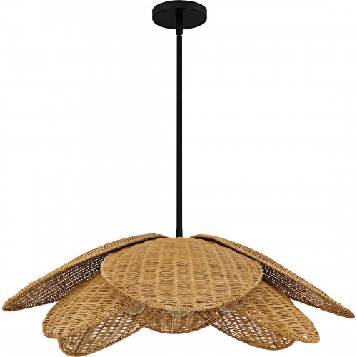 Quoizel Willa 4-Light Matte Black Pendant