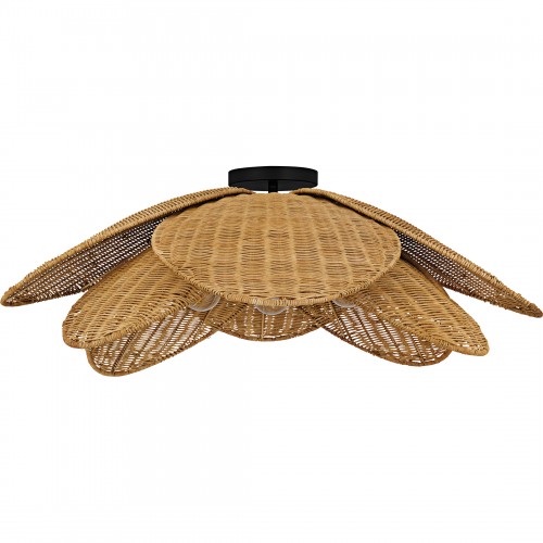 Quoizel Willa 4-Light Matte Black Semi-Flush Mount