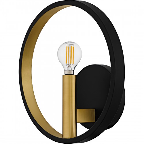 Quoizel Winsland 1-Light Matte Black Wall Sconce