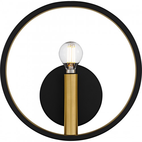 Quoizel Winsland 1-Light Matte Black Wall Sconce