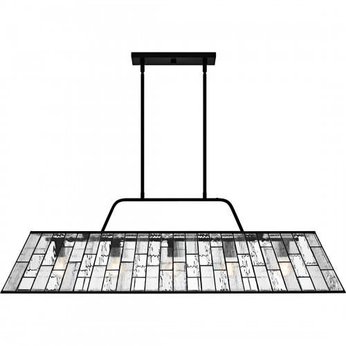 Quoizel Rainier 5-Light Matte Black Linear Chandelier