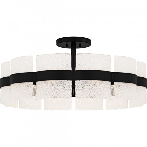 Quoizel Sweeney 6-Light Matte Black Semi-Flush Mount