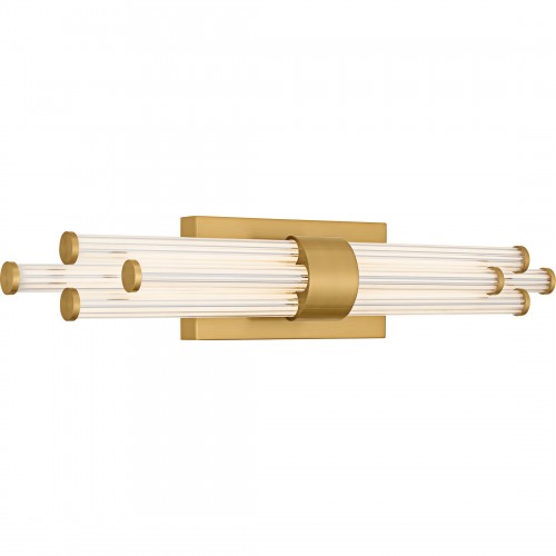 Quoizel Talbott Integrated LED Brushed Gold Bath Light With CCT Switch