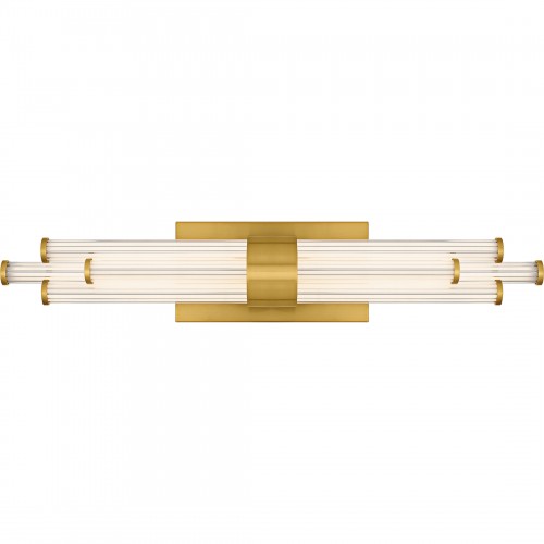 quoizel Talbott Integrated LED Brushed Gold Bath Light with CCT Switch