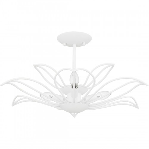 Quoizel Tallulah 3-Light Sand White Semi-Flush Mount