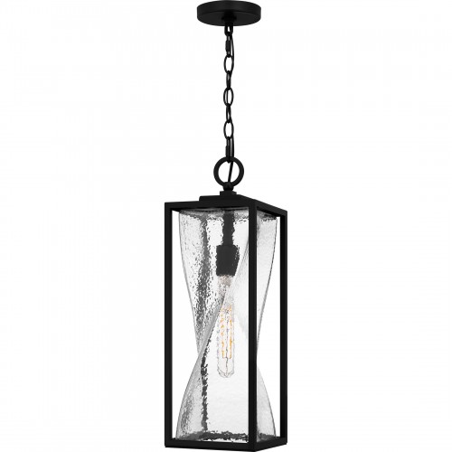 Quoizel Zarah 1-Light Matte Black Outdoor Hanging Lantern