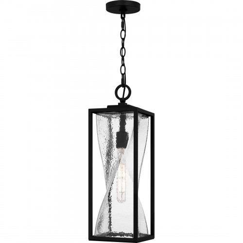 quoizel Zarah 1-Light Matte Black Outdoor Hanging Lantern