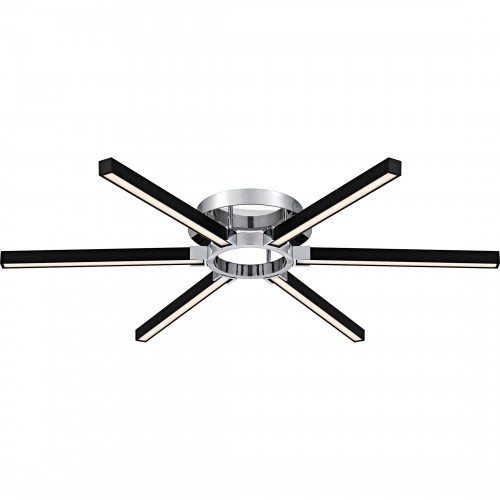 Quoizel Zealand Integrated LED Polished Chrome Semi-Flush Mount With CCT Switch