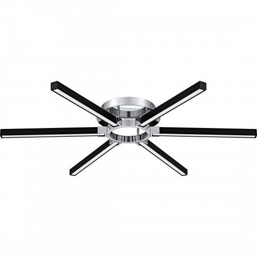 Quoizel Zealand Integrated LED Polished Chrome Semi-Flush Mount With CCT Switch