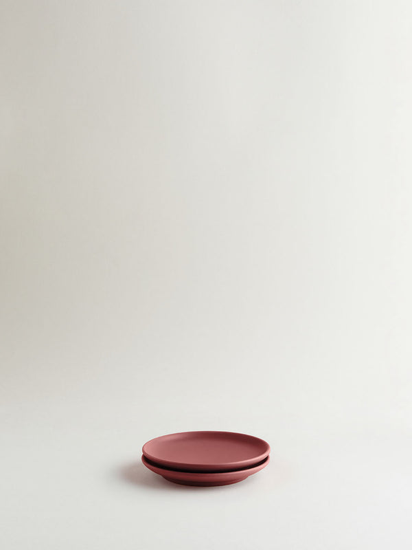 r d.lab Bilancia Flat Bread Plate Pompei Red