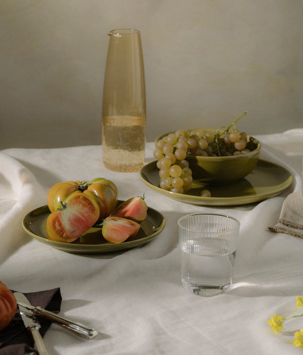 R D.lab Bilancia Large Deep Bowl Citrine Green