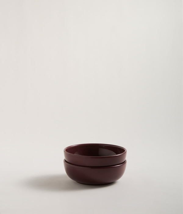 r d.lab Bilancia Large Deep Bowl Plum Red