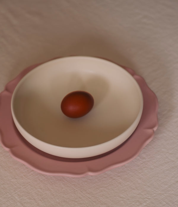 R D.lab Bilancia Medium Flat Bowl Almond