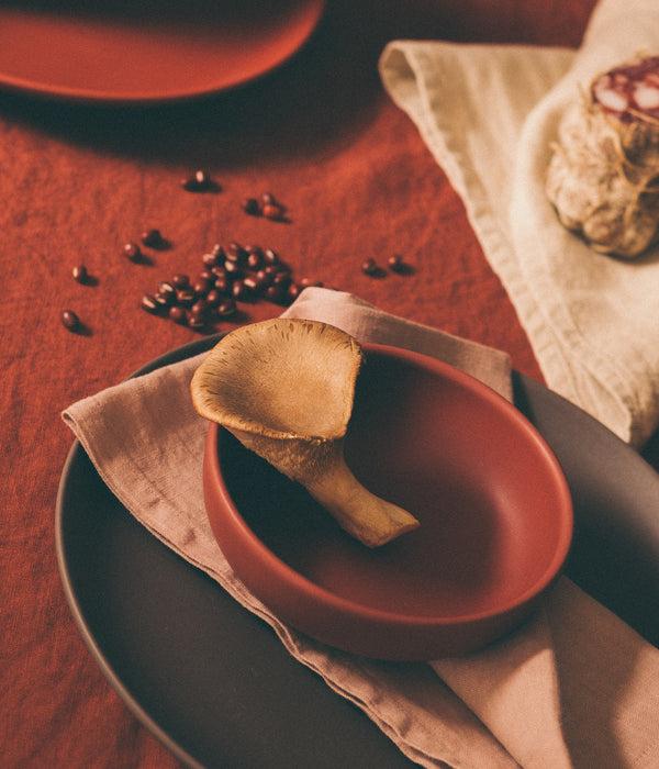 R D.lab Bilancia Small Deep Bowl Pompei Red