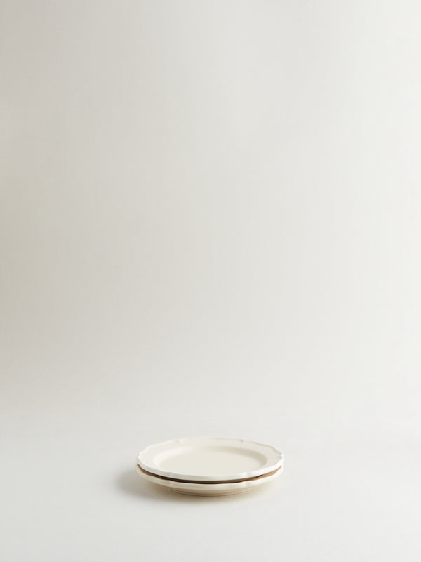 r d.lab Festone Flat Bread Plate Almond