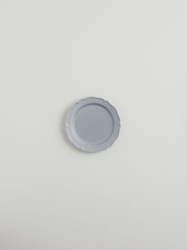 R D.lab Festone Flat Bread Plate Ash Gray