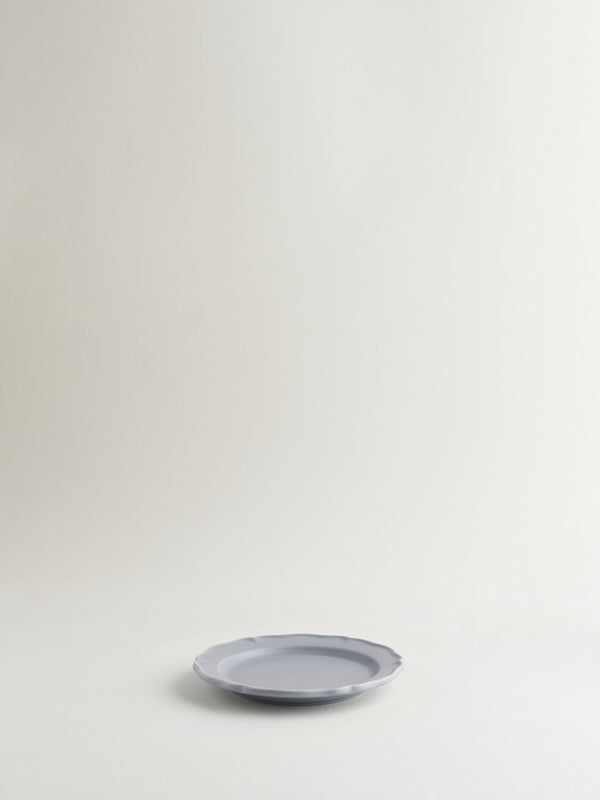R D.lab Festone Flat Bread Plate Ash Gray