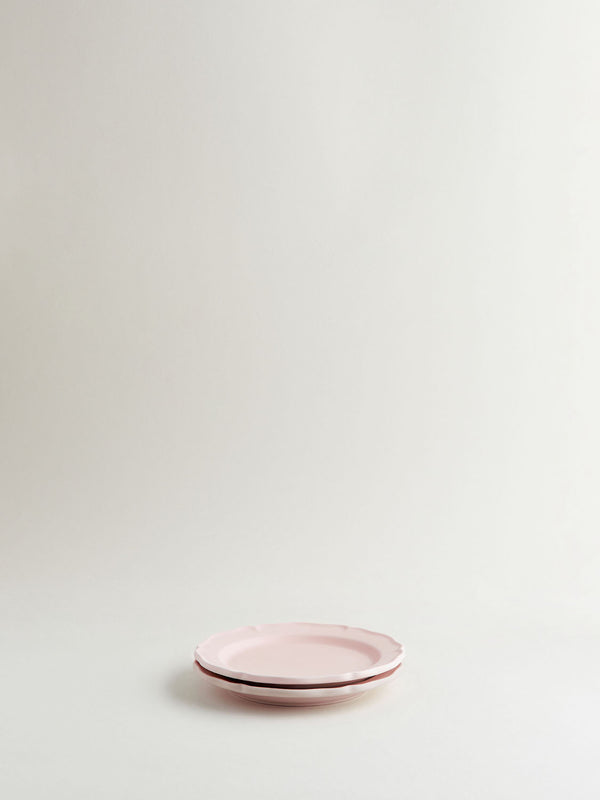 r d.lab Festone Flat Bread Plate Cameo Pink