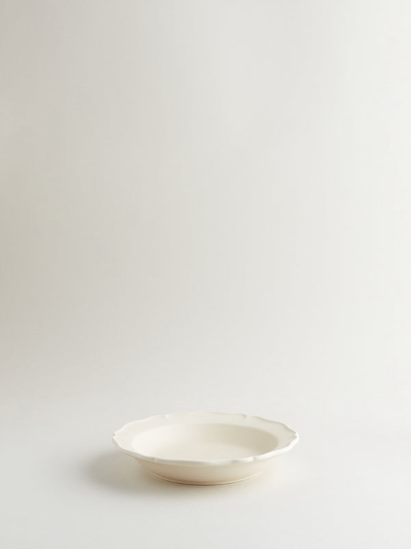 r d.lab Festone Medium Flat Bowl Almond