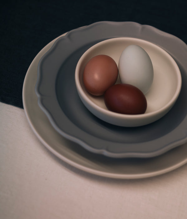 R D.lab Festone Medium Flat Bowl Ash Gray