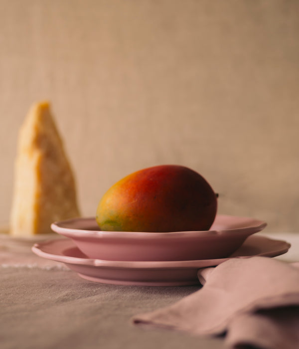 R D.lab Festone Medium Flat Bowl Cameo Pink