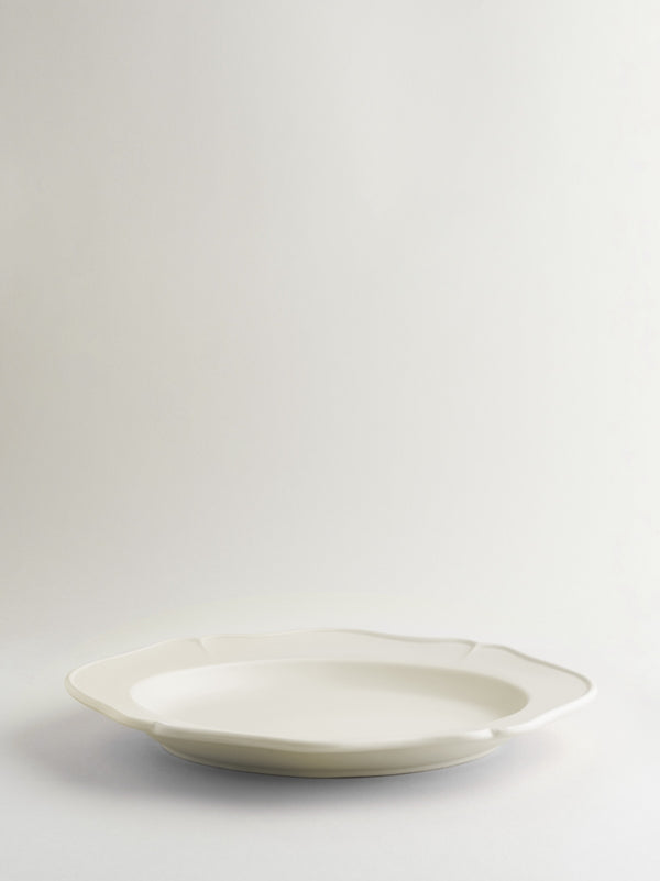 r d.lab Festone Oval Serving Plate Almond