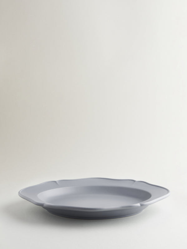 r d.lab Festone Oval Serving Plate Ash Gray
