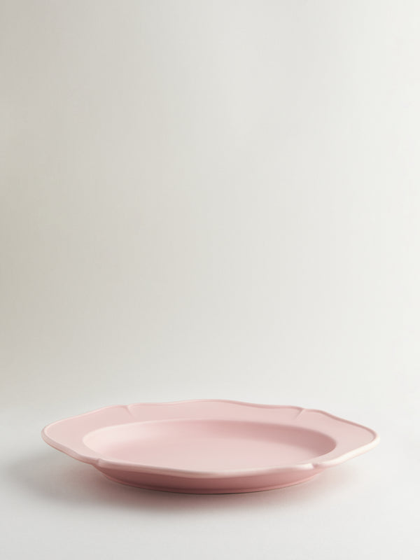 r d.lab Festone Oval Serving Plate Cameo Pink