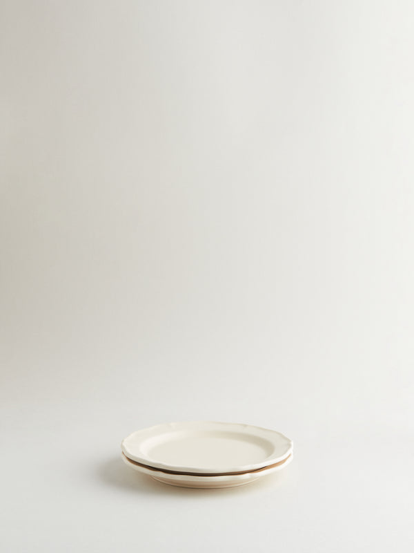 r d.lab Festone Small Flat Plate Almond