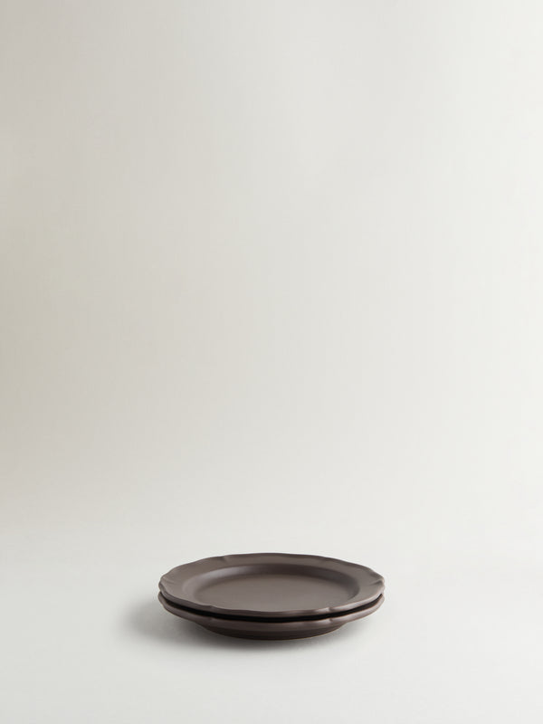 r d.lab Festone Small Flat Plate Mocha Brown