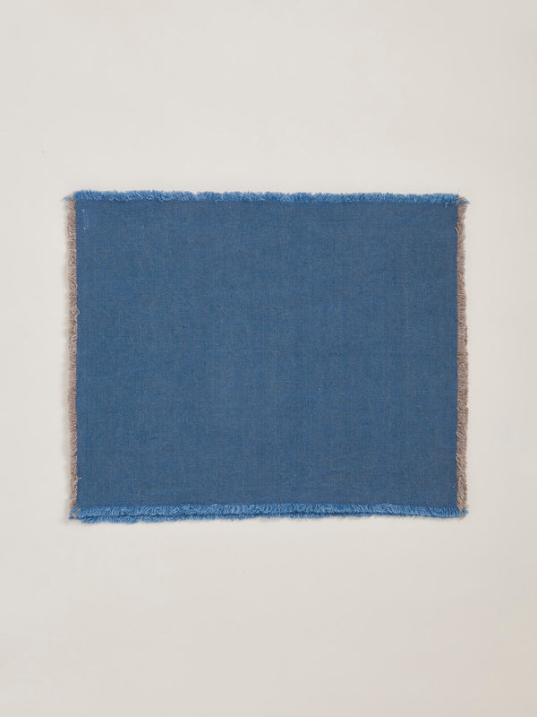 R D.lab Hopsack Placemat Indigo Blue