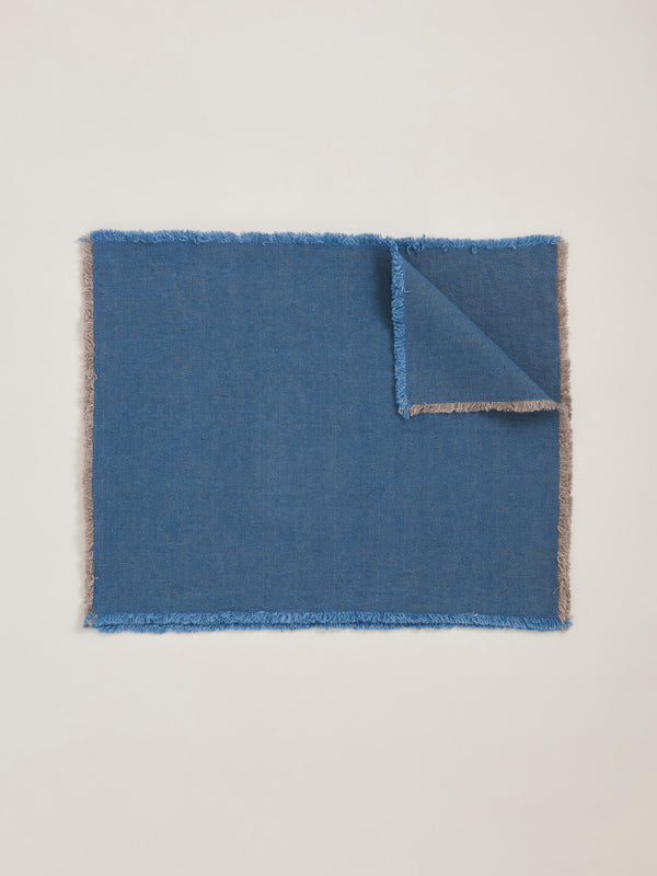 r d.lab Hopsack Placemat Indigo Blue